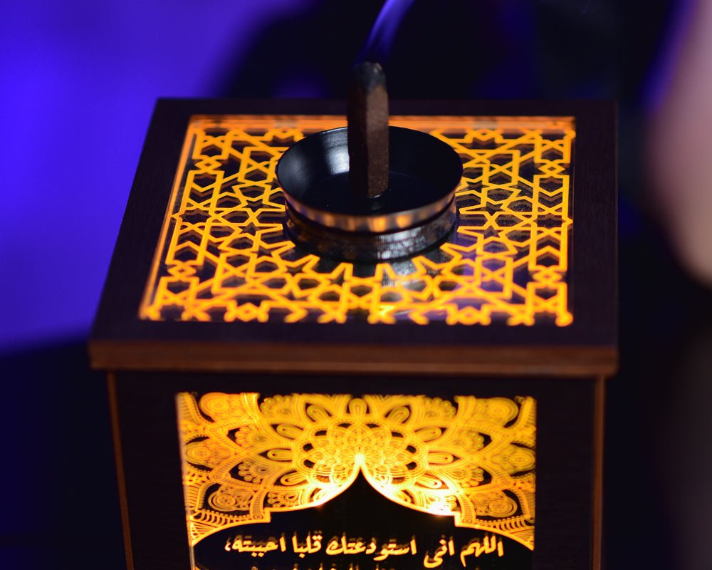 Luminous incense burner - Raw3a Laser Art