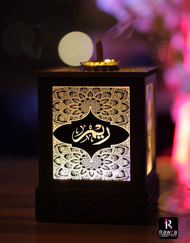 Luminous incense burner - Raw3a Laser Art