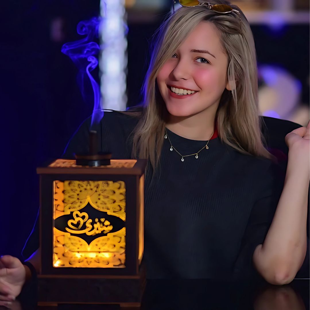 Luminous incense burner - Raw3a Laser Art